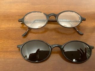 Montura de gafas doble. Sol y ver. IMPECABLE.