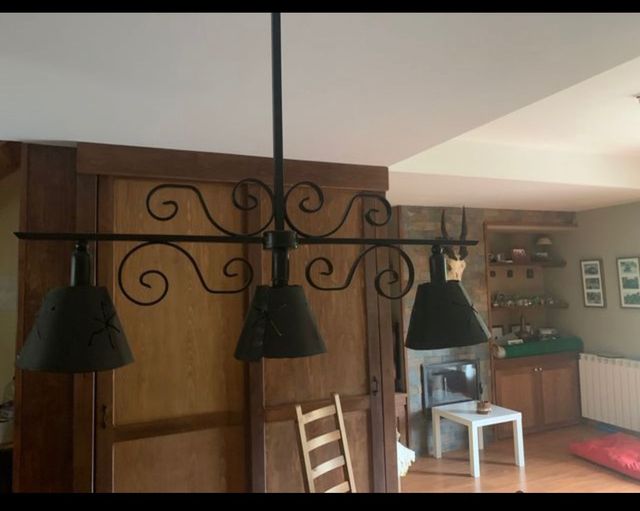 lampara rustica hierro