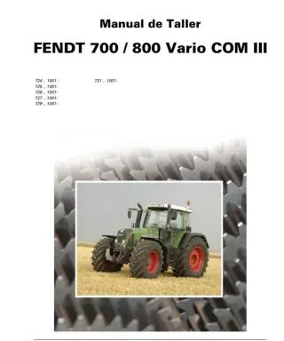 Manual taller Fendt 700-800 vario COM2 y COM 3