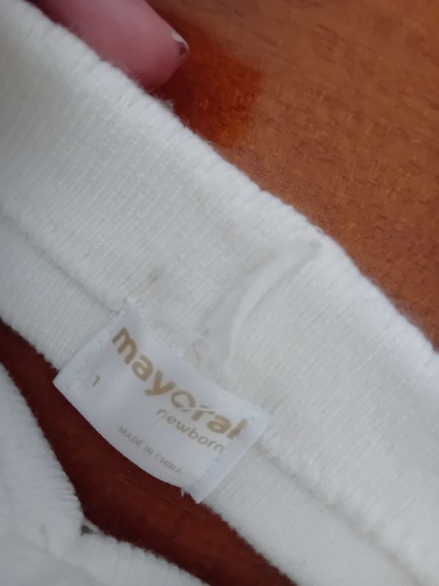 Fascia per capelli neonata con rosa, bianca