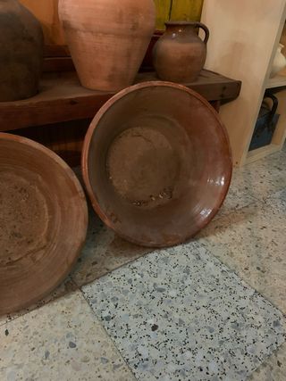 Barreño de barro antiguo