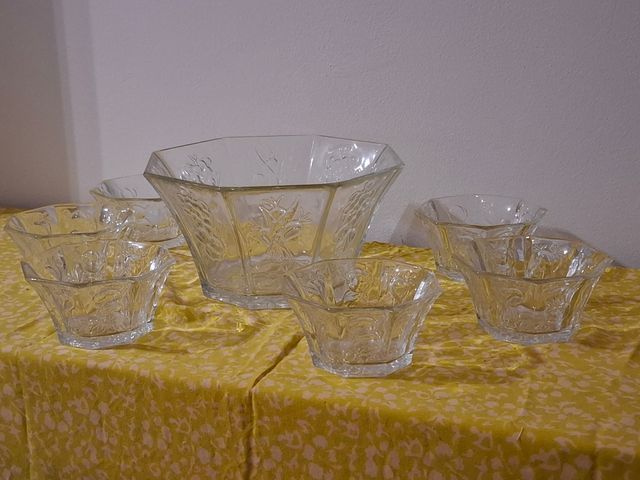 Juego de macedonia decorado