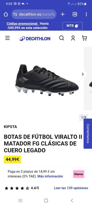 Botas 33 futbol casi nuevas