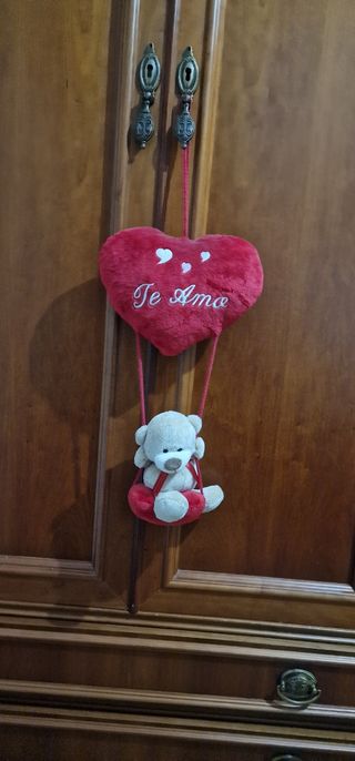 Corazón peluche te amo osito