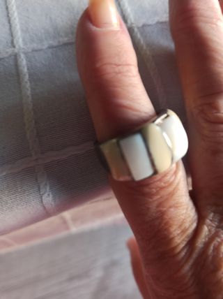 anillo grande plata