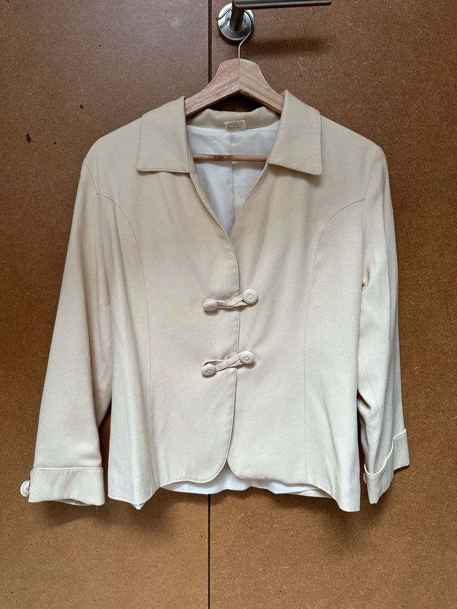 blazer vintage crema