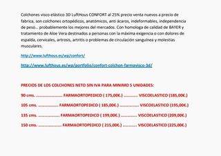 Materasso 3D LUFTHOUS FARMAORTOPEDICO / VISCOELASTICO
