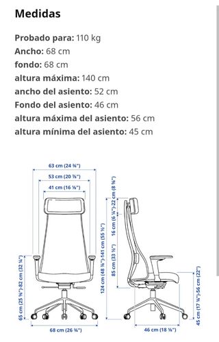 Silla de oficina JÄRVFJÄLLET