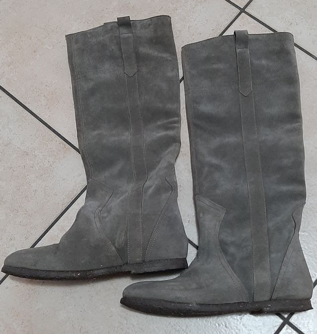 Stivali al ginocchio in camoscio