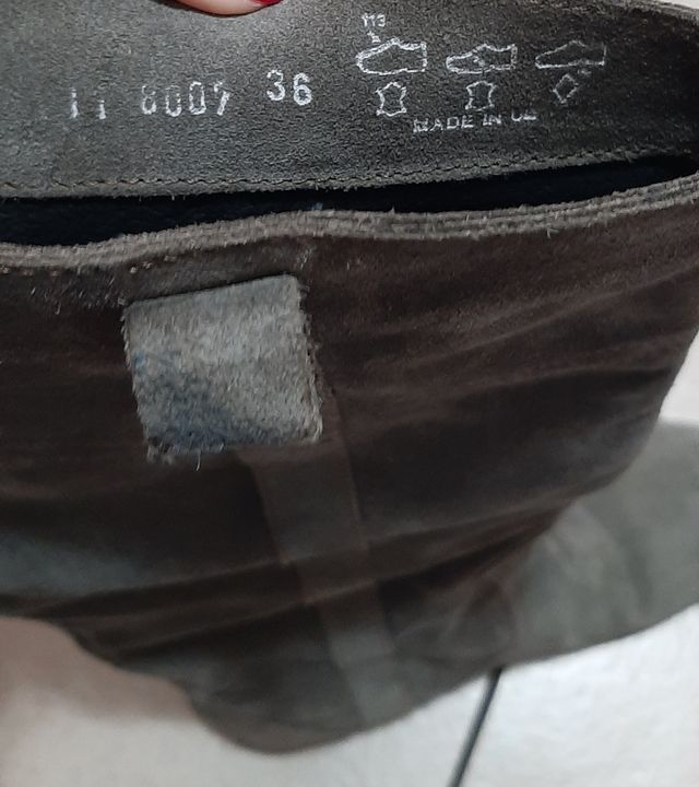 Stivali al ginocchio in camoscio