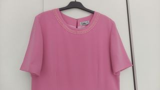 Vestido corto rosa