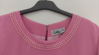 Vestido corto rosa