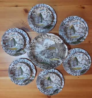 Set da dessert vintage W.H. Grindley 