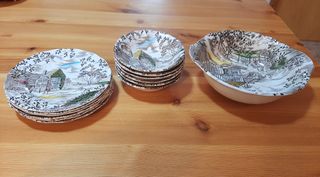 Set da dessert vintage W.H. Grindley 