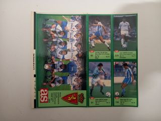 Cromos de fútbol Liga 88/89 Editorial AS
