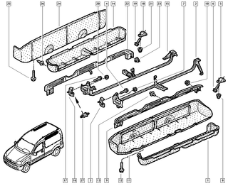 CAJONERA TECHO TIPO AVION KANGOO 4X4