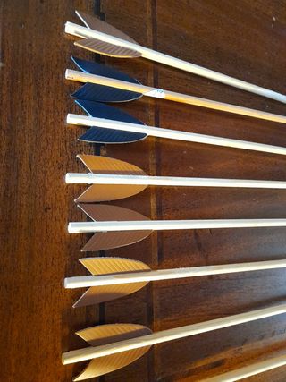 8 frecce legno con ventosa cm 42