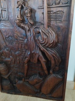 Cuadro tallado Quijote