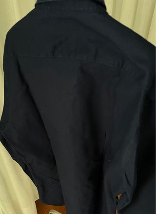Camisa azul marino Zara
