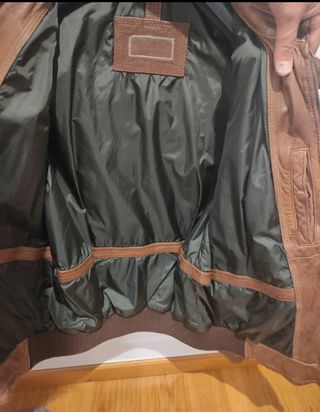 Cazadora piel Massimo Dutti