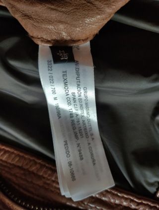 Cazadora piel Massimo Dutti