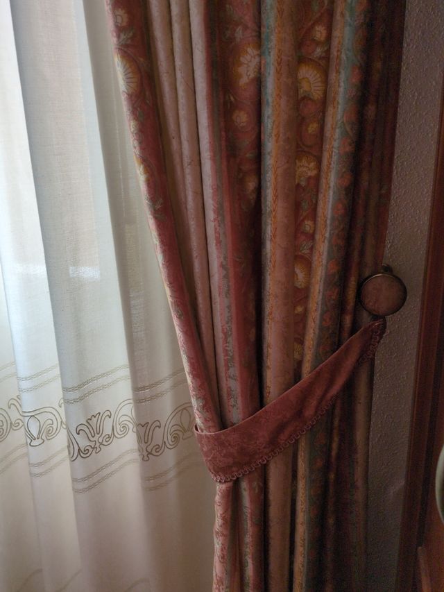 Cortina y edredón a jyego