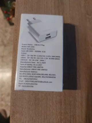 Cargador móvil USB más enchufe iPhone