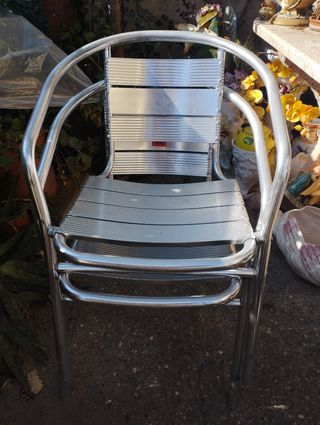 Sillas aluminio para interior y exterior
