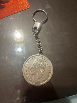 Llavero moneda 100 pesetas de 1980