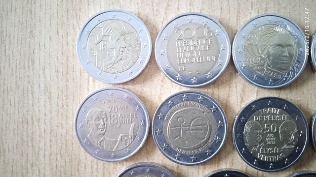Monedas 2 euros conmemorativas Francia 