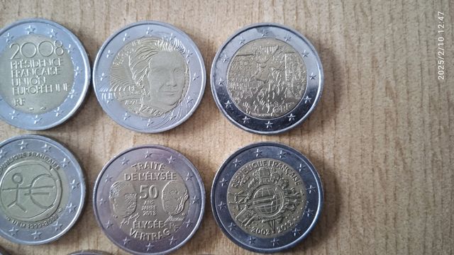 Monedas 2 euros conmemorativas Francia 