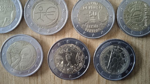 Monedas 2 euros conmemorativas Francia 