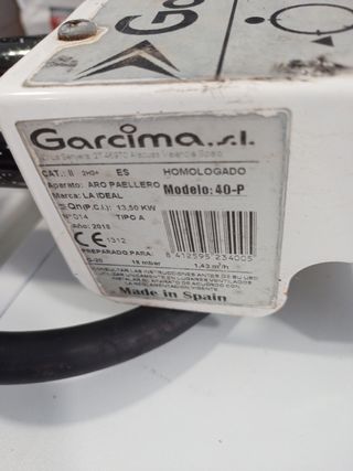 Paellero profesional 40cm gas natural 