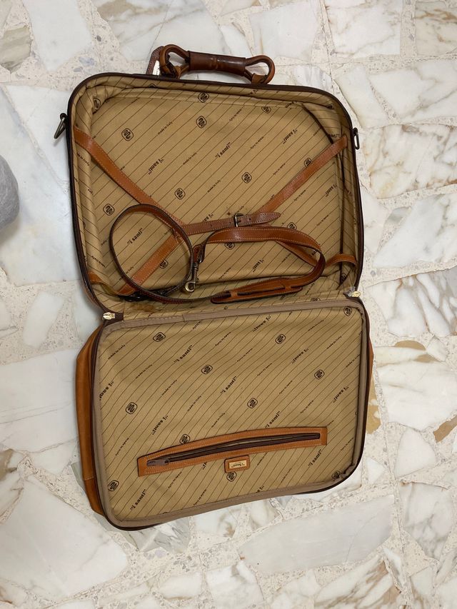 Borsa viaggio in pelle, made in italy, marrone.
