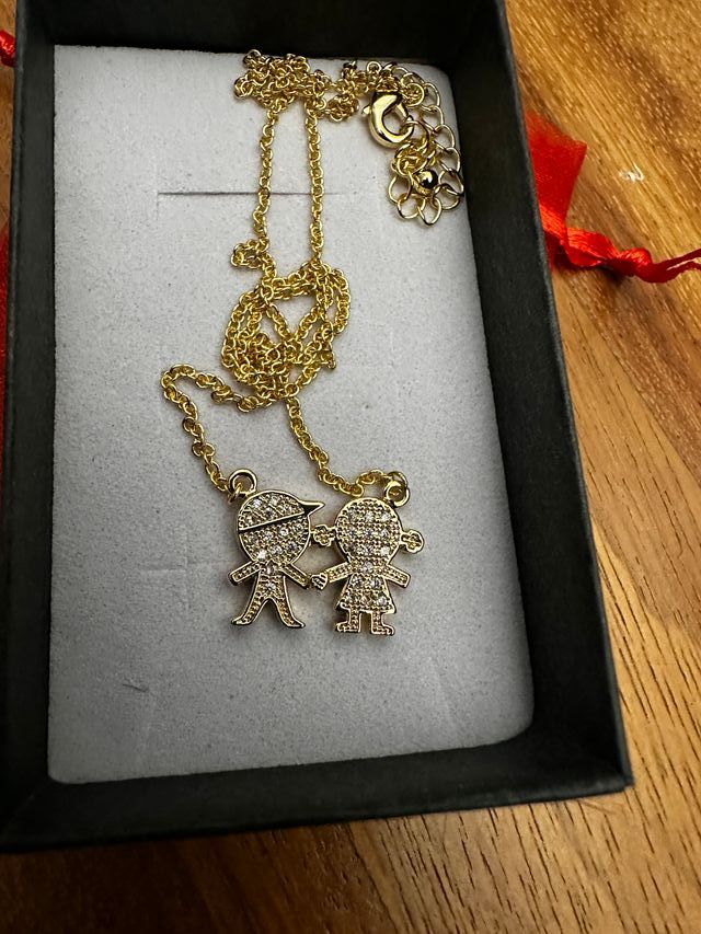 Collanina bimbi con zirconi