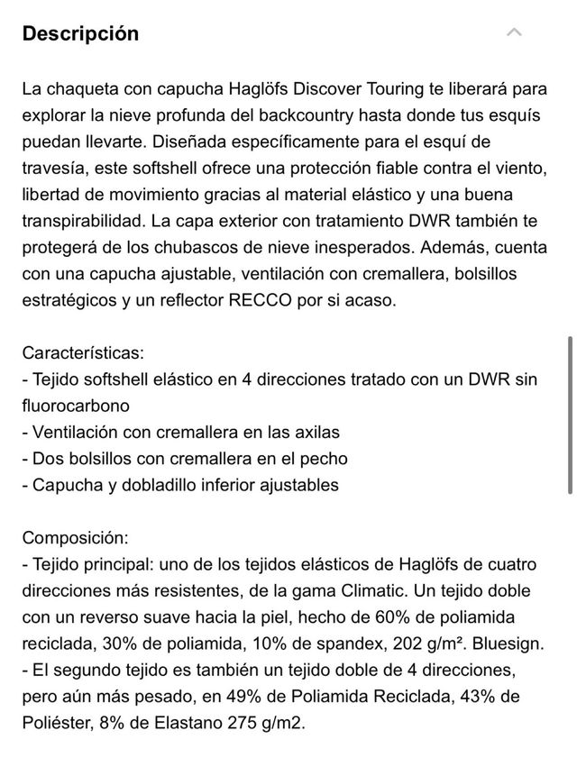 Chaqueta Haglöfs Discover Touring Jacket