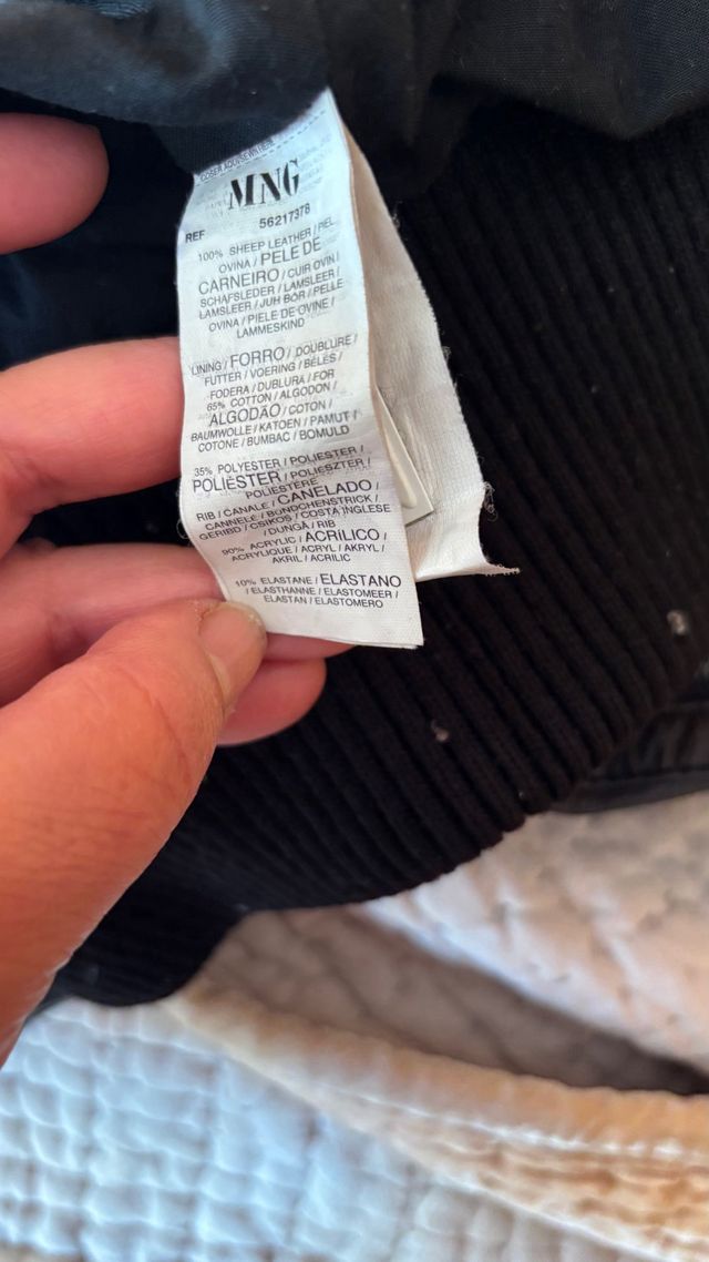 Chaleco auntentica Piel MNG talla L