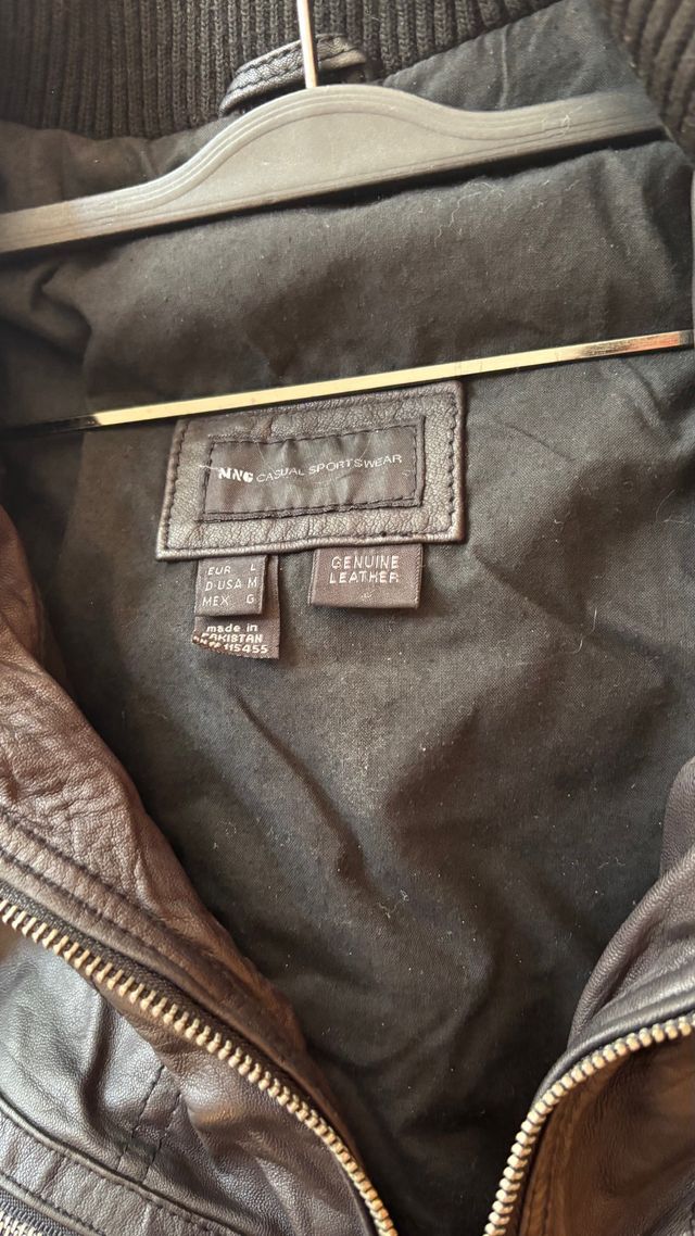 Chaleco auntentica Piel MNG talla L