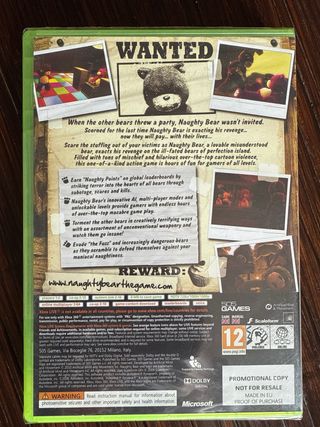 Naughty Bear xbox 360