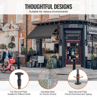 Tenda da Terra Retrattile 250 x 120 cm Tenda Manua