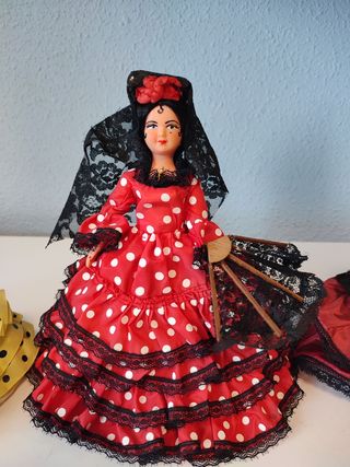 SET DI 3 BAMBOLE FLAMENCO, RARE