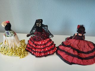 SET DI 3 BAMBOLE FLAMENCO, RARE