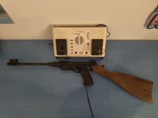 Consola Retro años 80 con escopeta