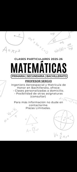 Clases Particulares de Matemáticas