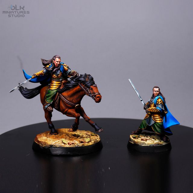 Pintura de miniaturas. Pintor figuras. Impresiones