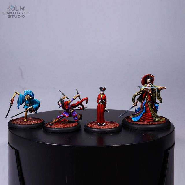 Pintura de miniaturas. Pintor figuras. Impresiones