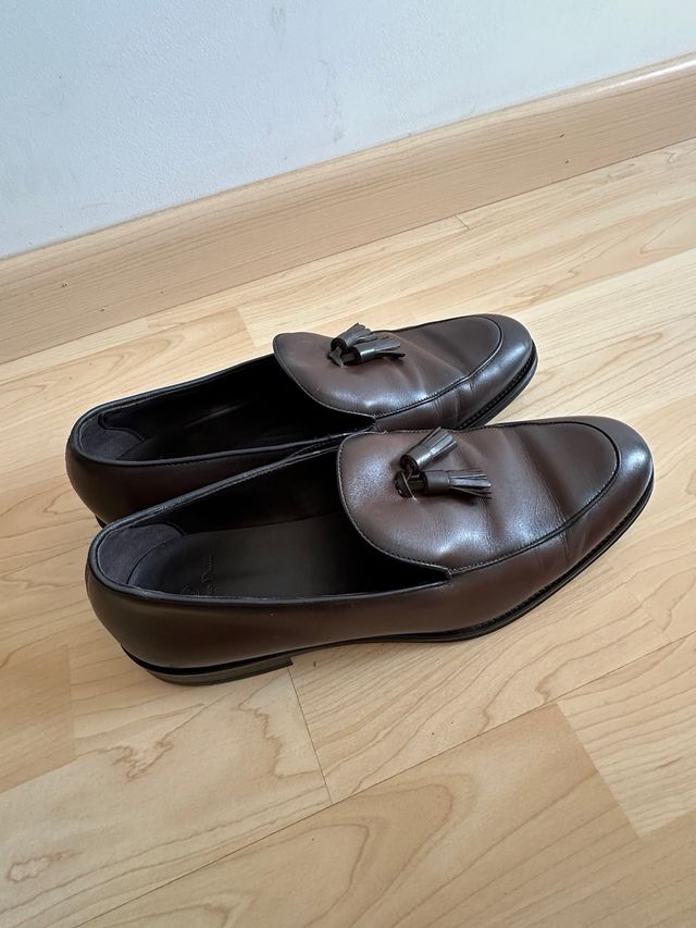 Mocasin de piel para hombre de MassimoDutti