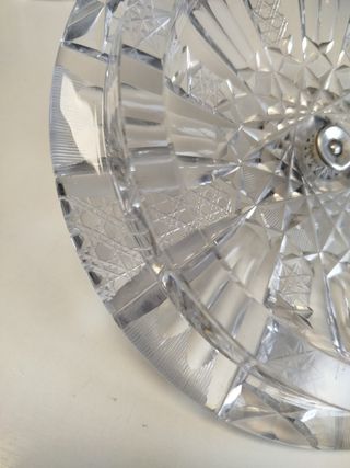 Antigua bombonera cristal de roca y pomo de plata.