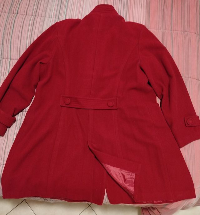 Cappotto Rosa Thea rosso donna taglia comoda 53