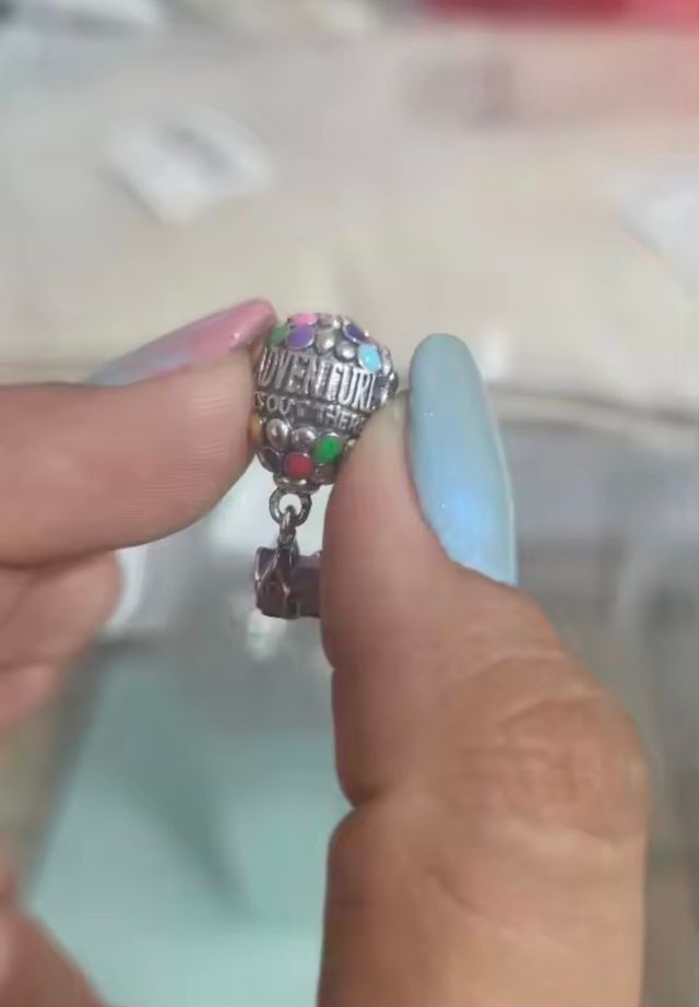 Charm Globo Up Plata Pixar Disney compat Pandora